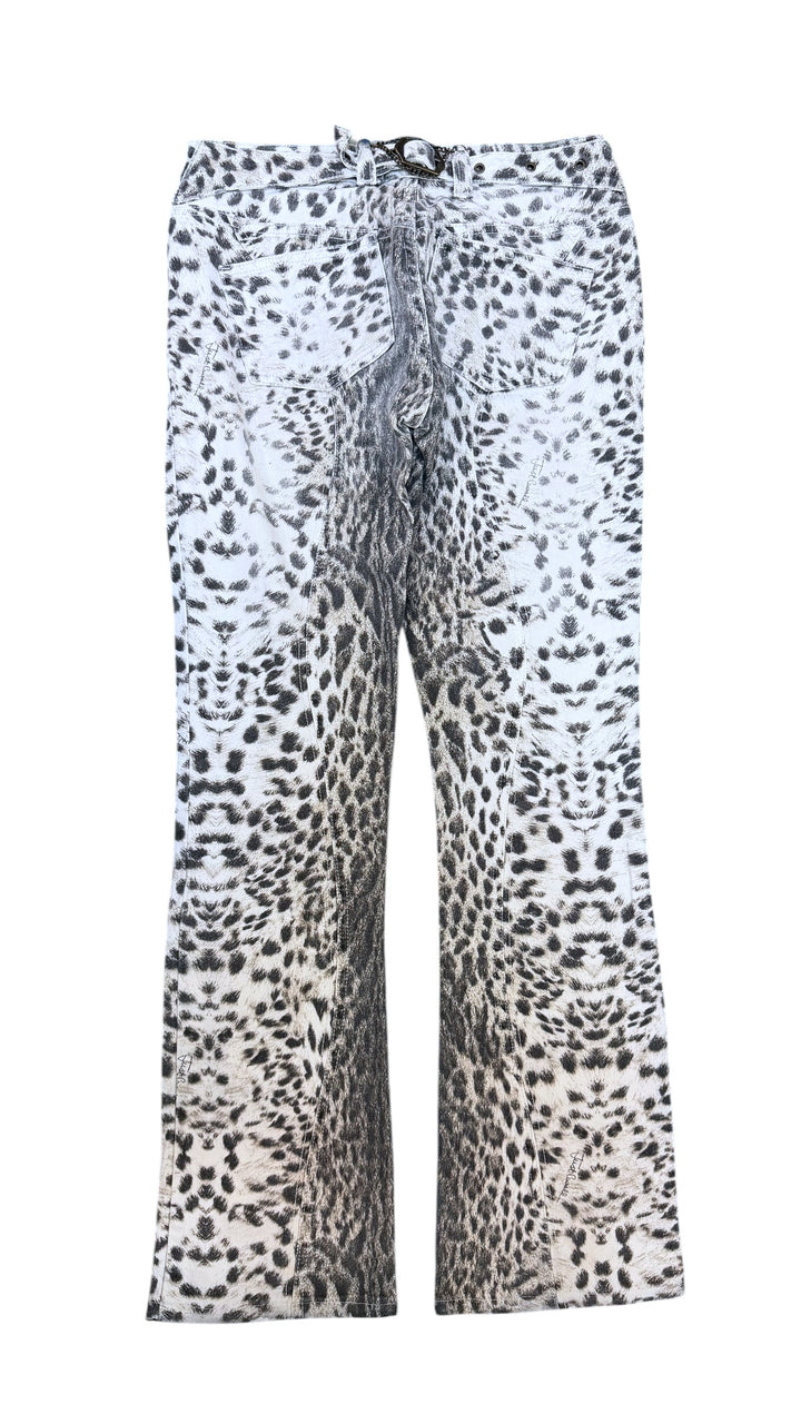 Just Cavalli low waist leopard print straight jeans