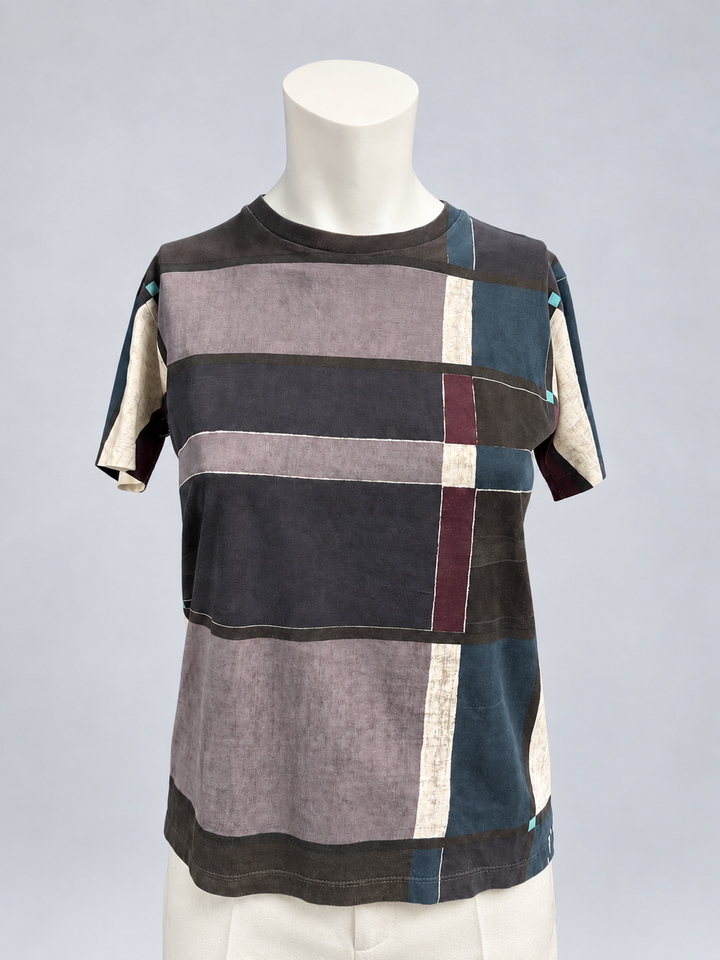 Prada Milano geometric print t-shirt small