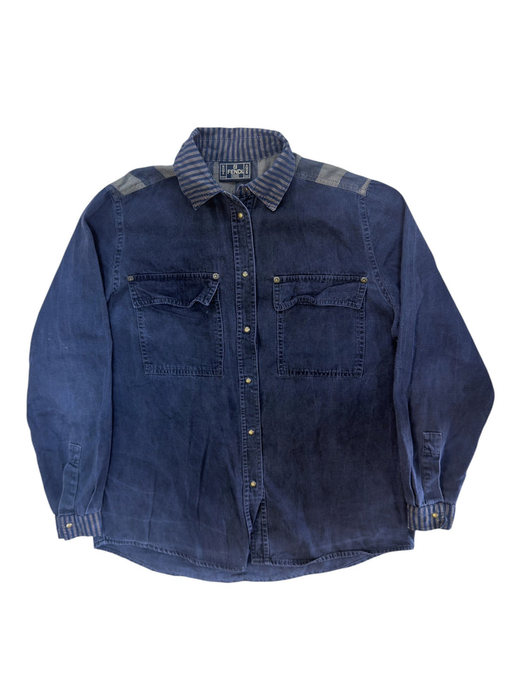 Fendi vintage denim western shirt