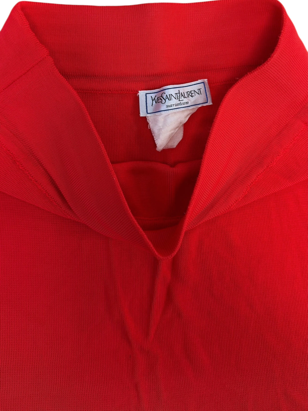Yves Saint Laurent variation orange/red knit skirt small