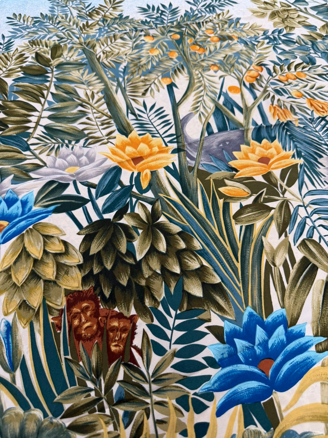 Fendi 1970s “Jungle Garden” Silk Scarf