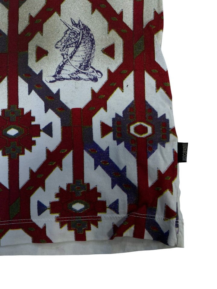 2000s Just Cavalli Knighs Curse T-Shirt Men’s Small