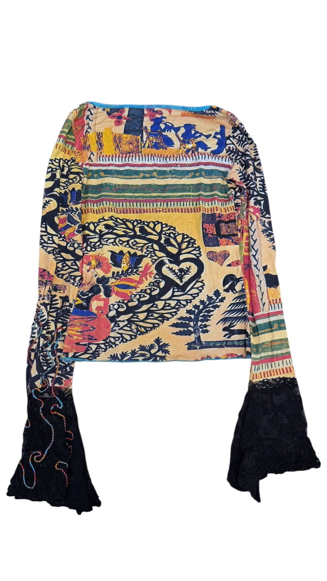 Shirt Passion printed flared sleeve top