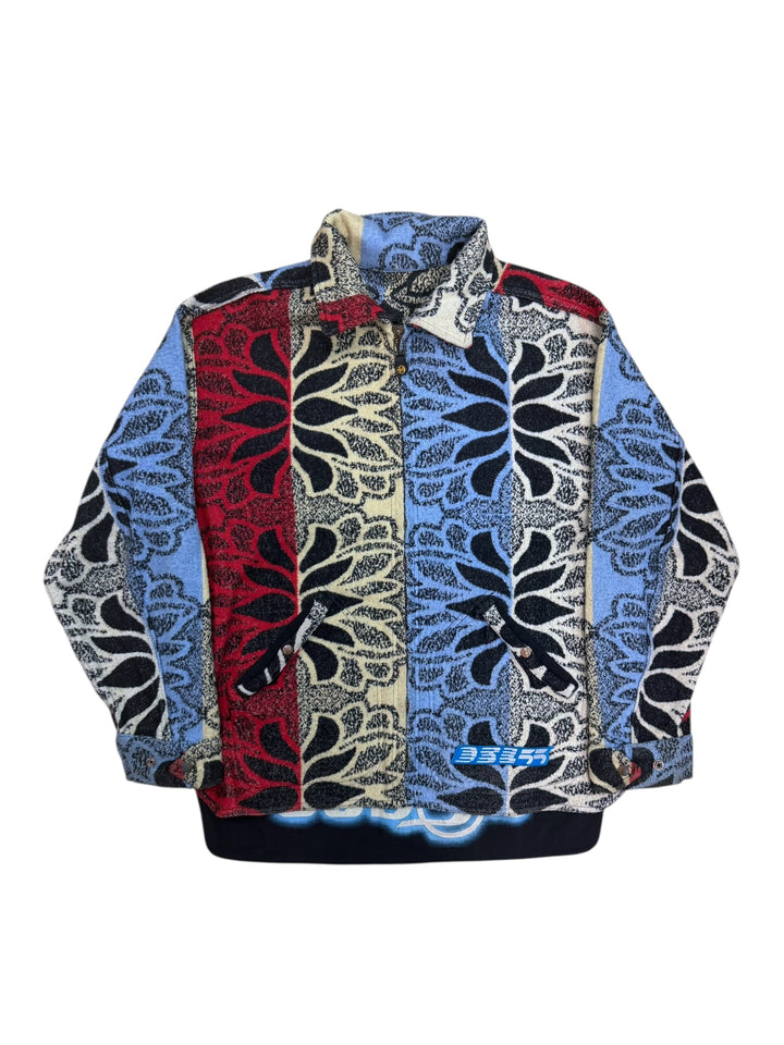 55DSL by Diesel multicolor jacquard zip sweater jacket men's large