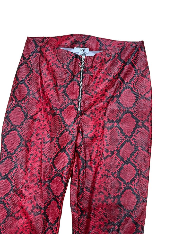 Vintage Y2K polyester snake print pants women’s small(36)