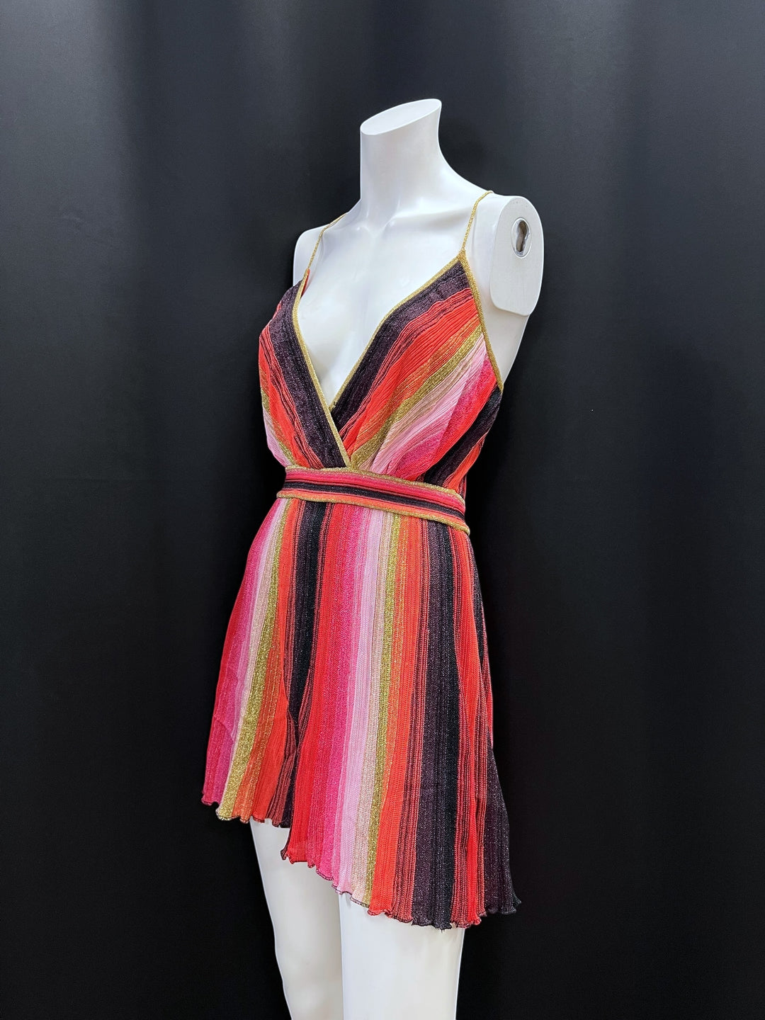 Missoni Multicolor Metallic Knit Midi Dress
