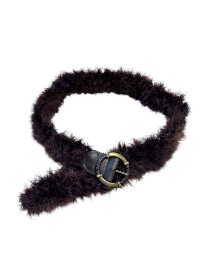 Vintage faux fur belt