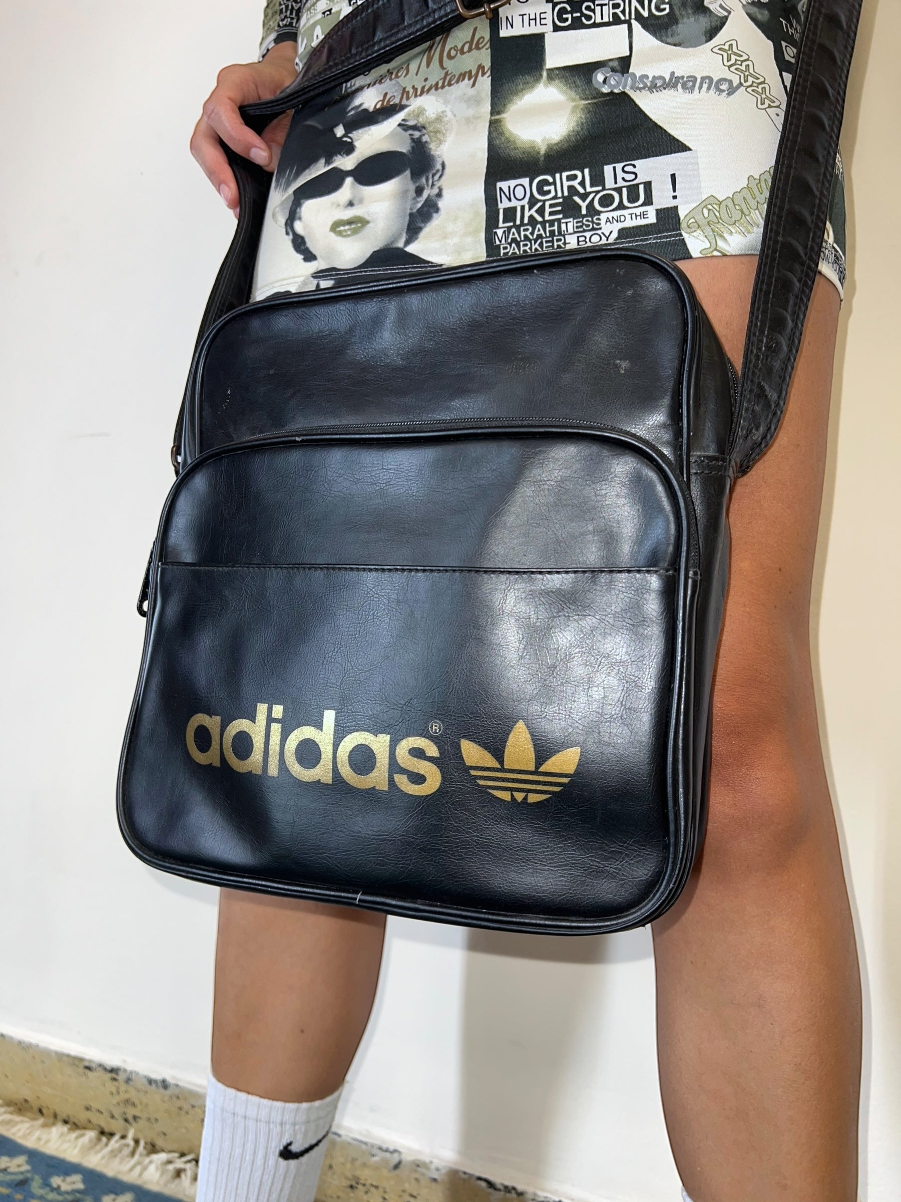 Adidas vintage messenger bag best sale