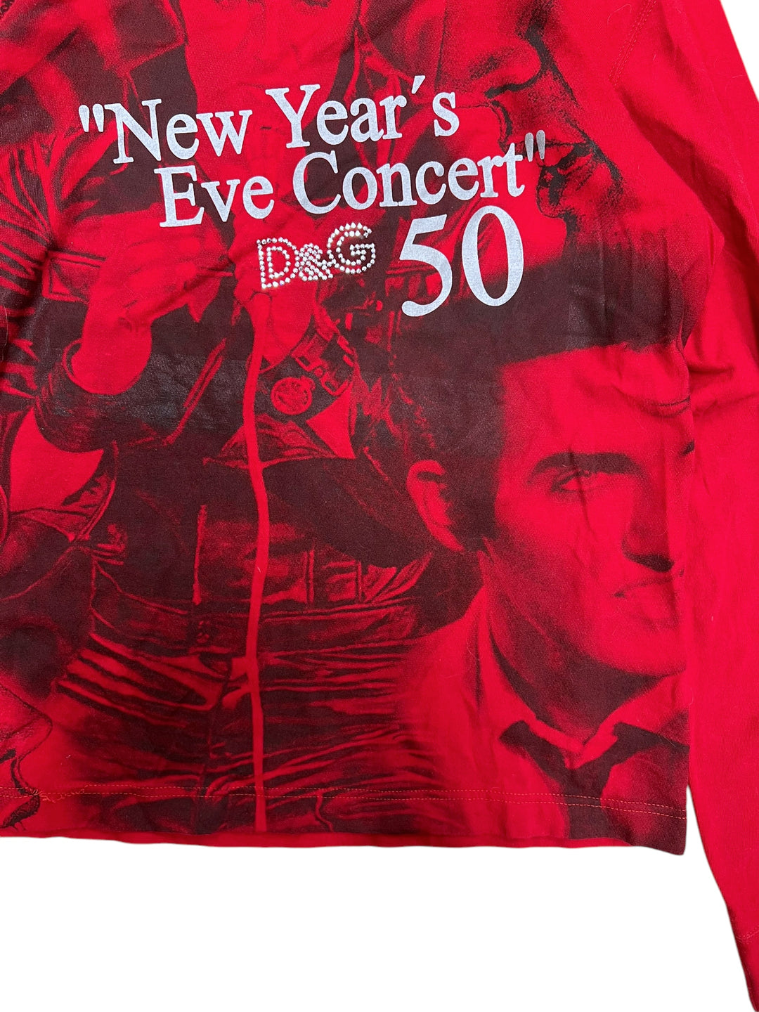 DOLCE&GABBANA “New Year's Eve Concert" Elvis Presley vintage long sleeve top men’s medium