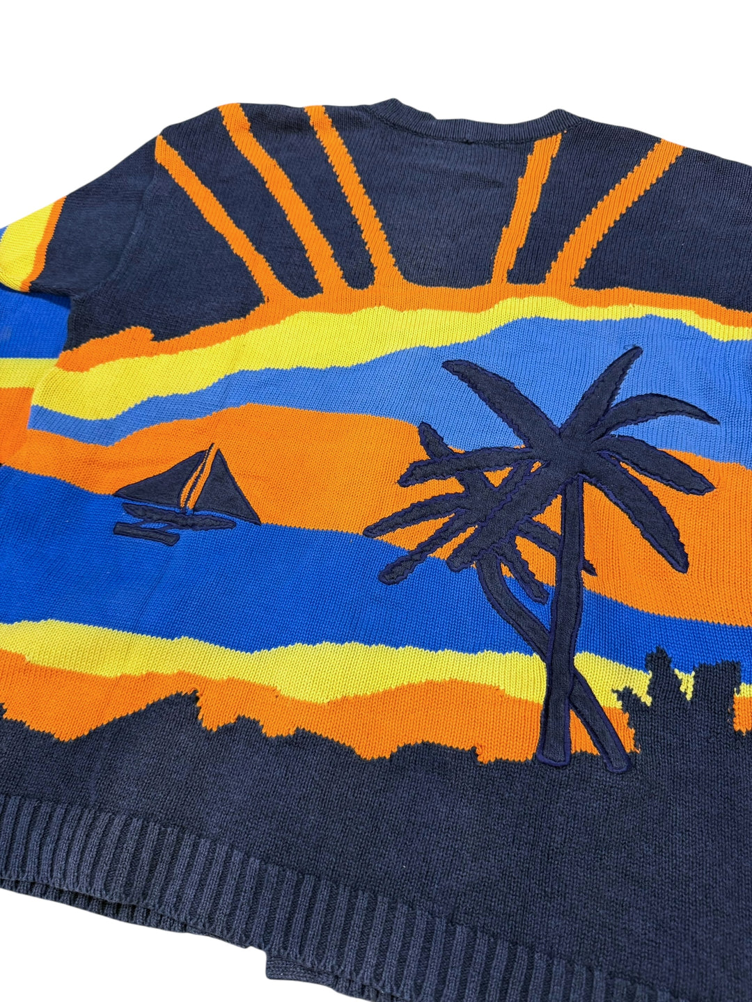 JC de Castelbajac Vintage Sunset Knit Cardigan