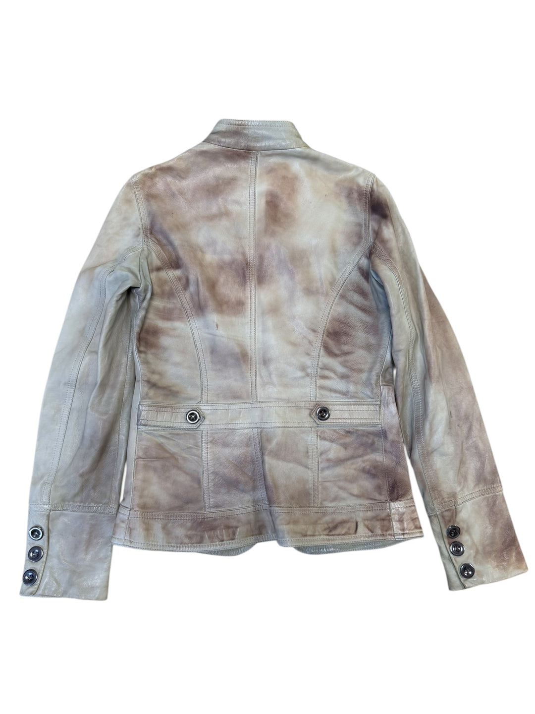 Myskin Piesse washed leather jacket small