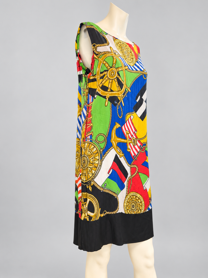 Love Moschino Nautical Print Mini Dress