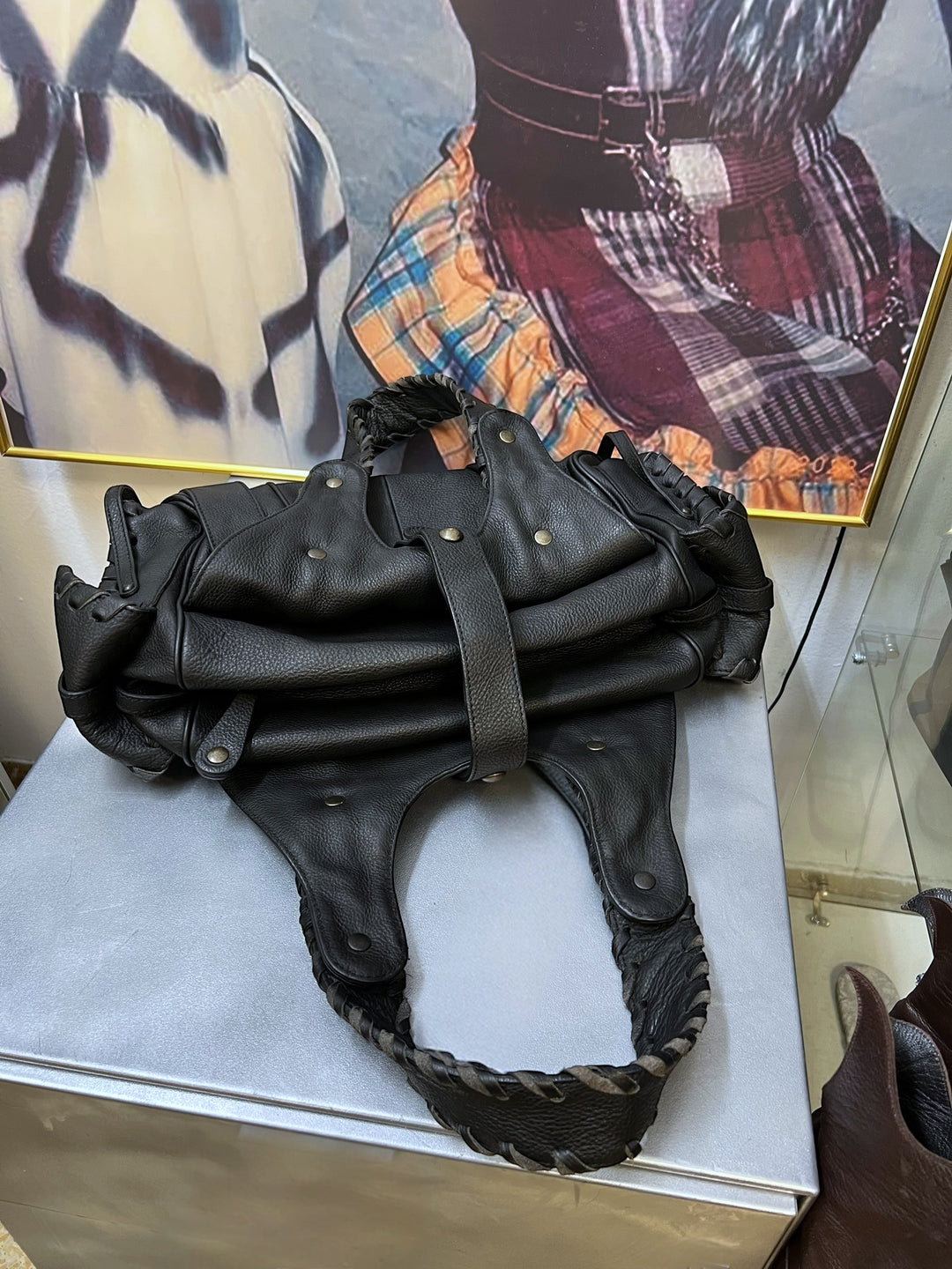 Chloé Fall 2004 Black Leather Silverado Bag