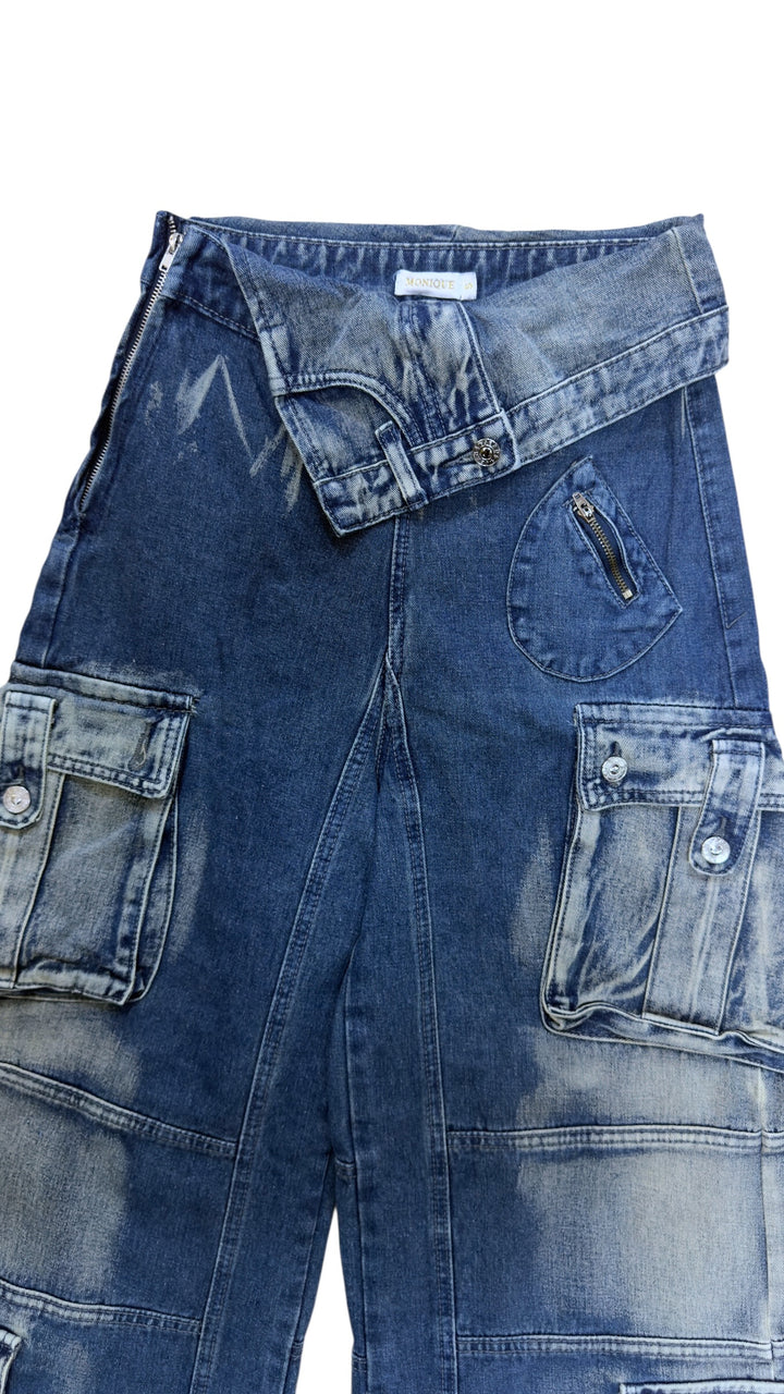 Monique denim cargo pants