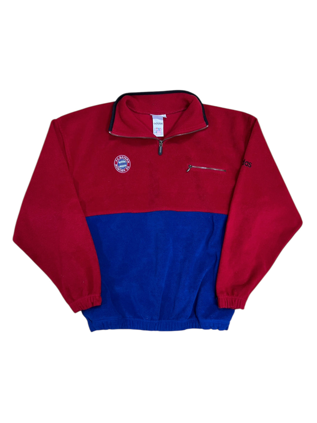 1995-96 Bayern Munich adidas 1/4 Zip Fleece jumper Men’s large