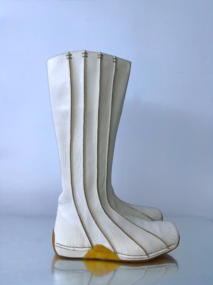 Archive Diesel Soleil cracked paint leather boots eu39