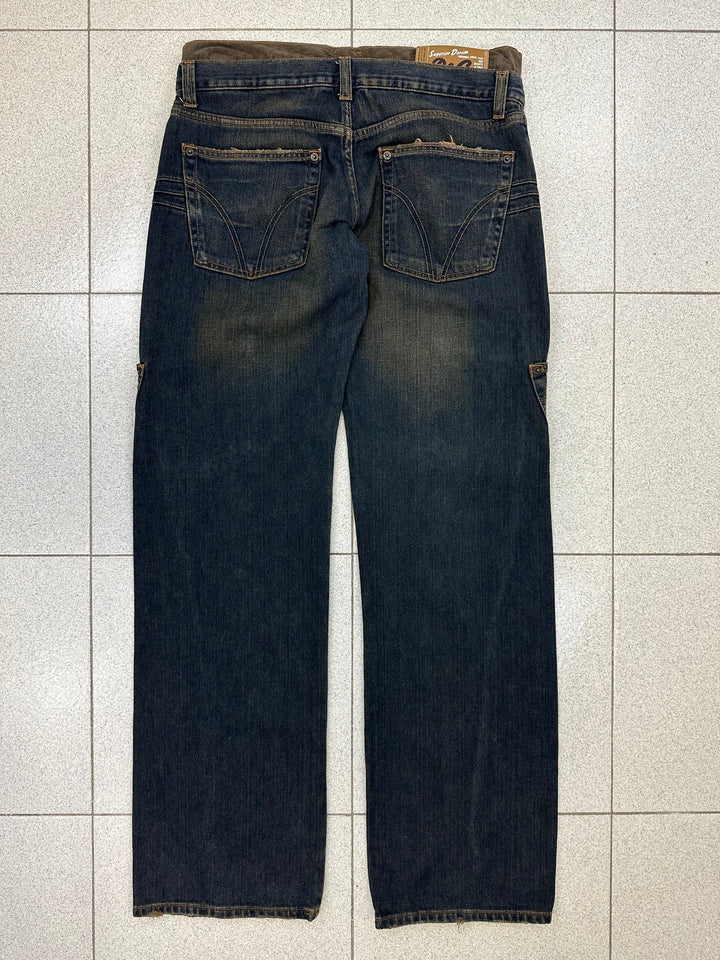 Dolce&Gabbana AW2003 cargo pocket straight-leg jeans