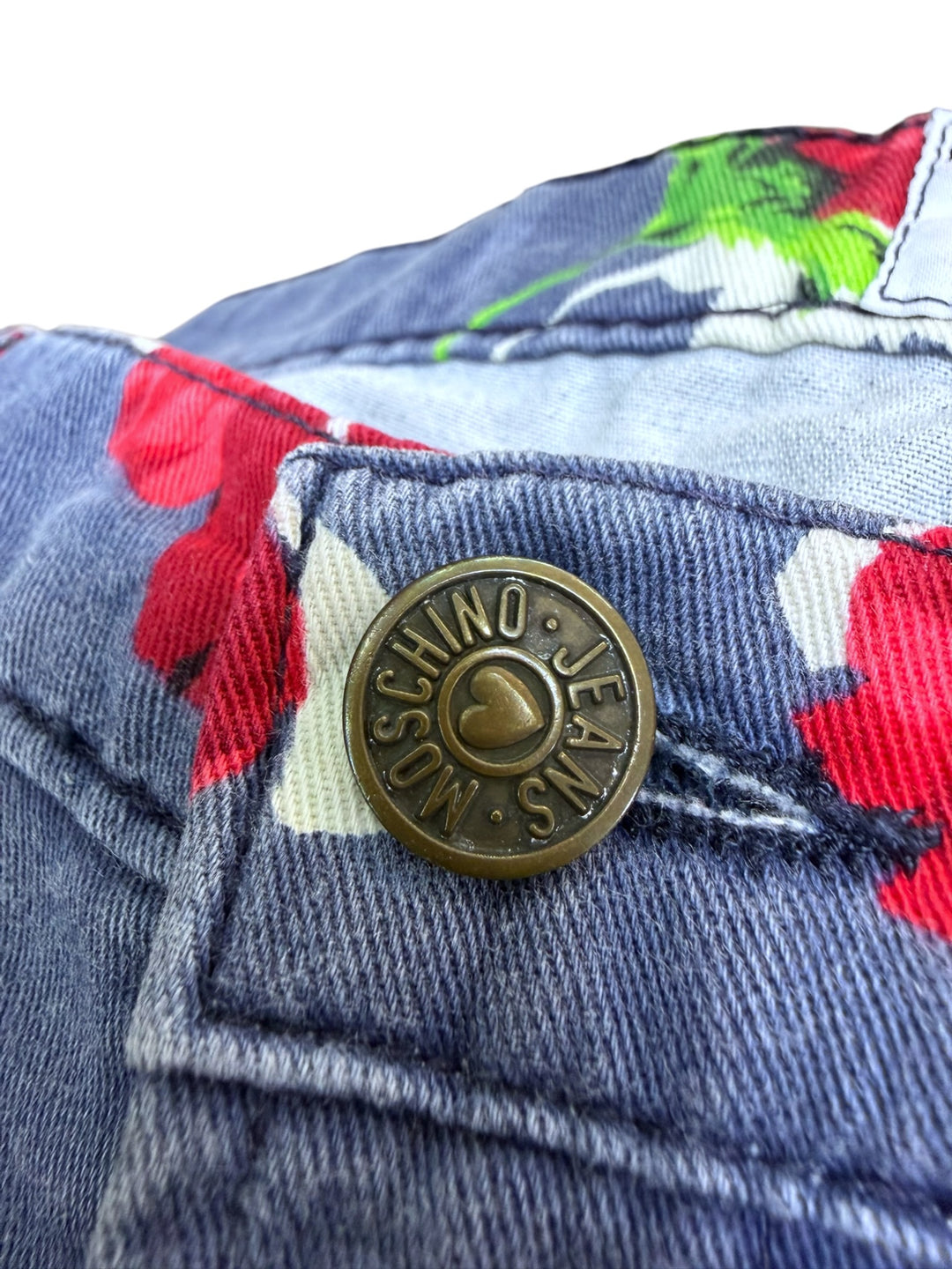 Moschino vintage floral print jeans