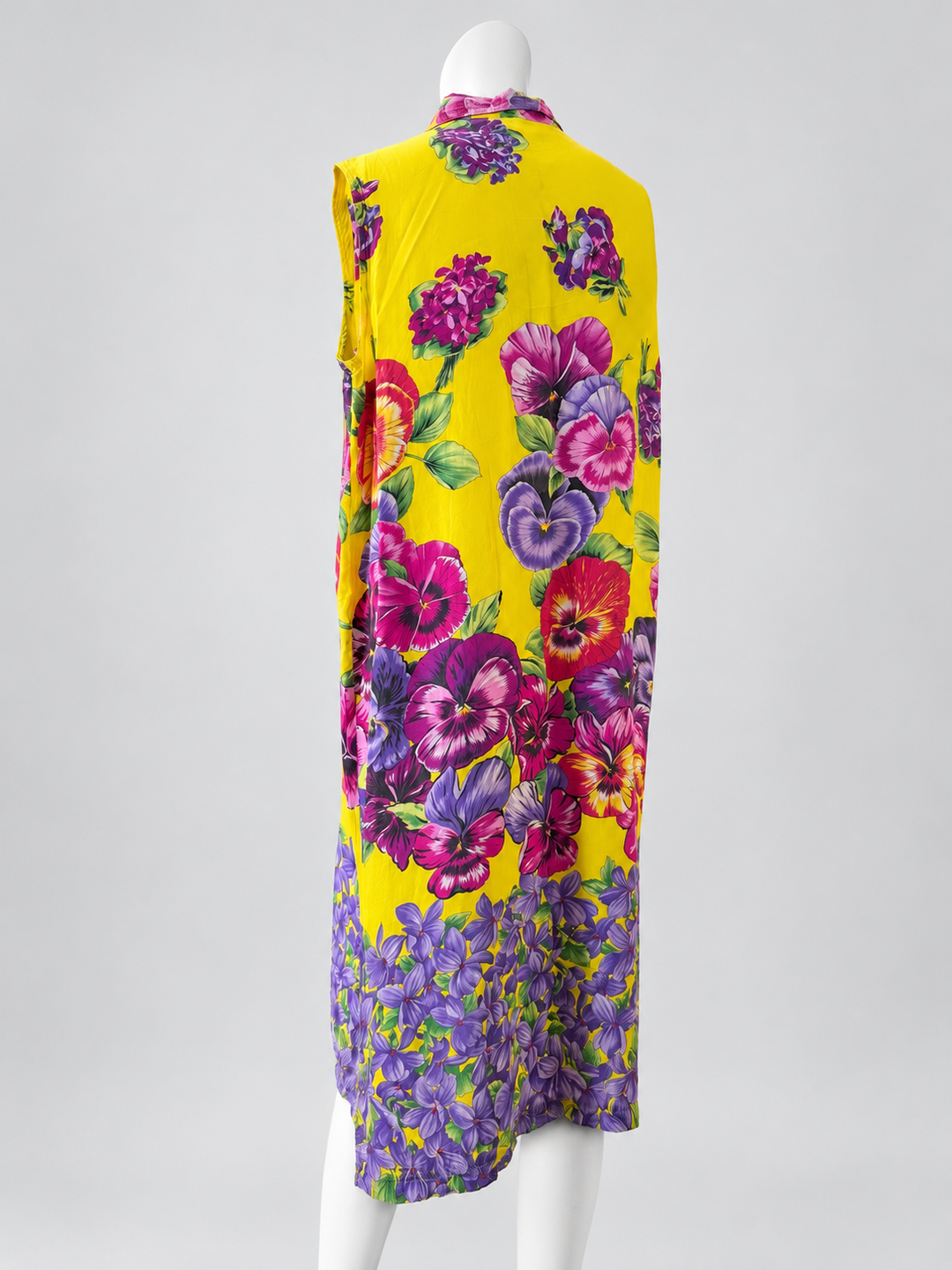 Versace Jeans Couture floral sleeveless shirt dress