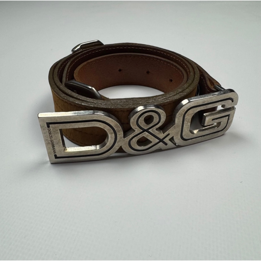 Dolce&Gabbana oversized logo buckle leather belt