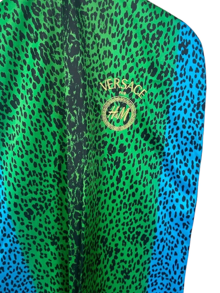 Versace for H&M New Auth Blue Green Storage Pullover Garment Bag