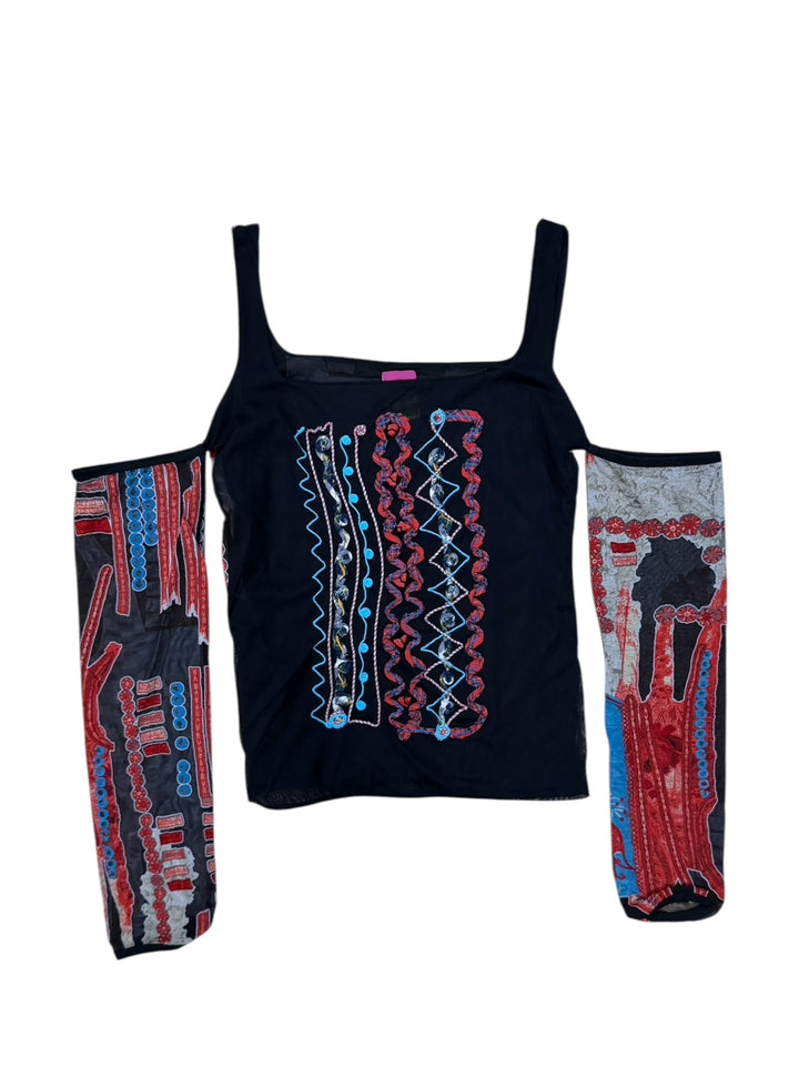 Save The Queen Mesh Top Large