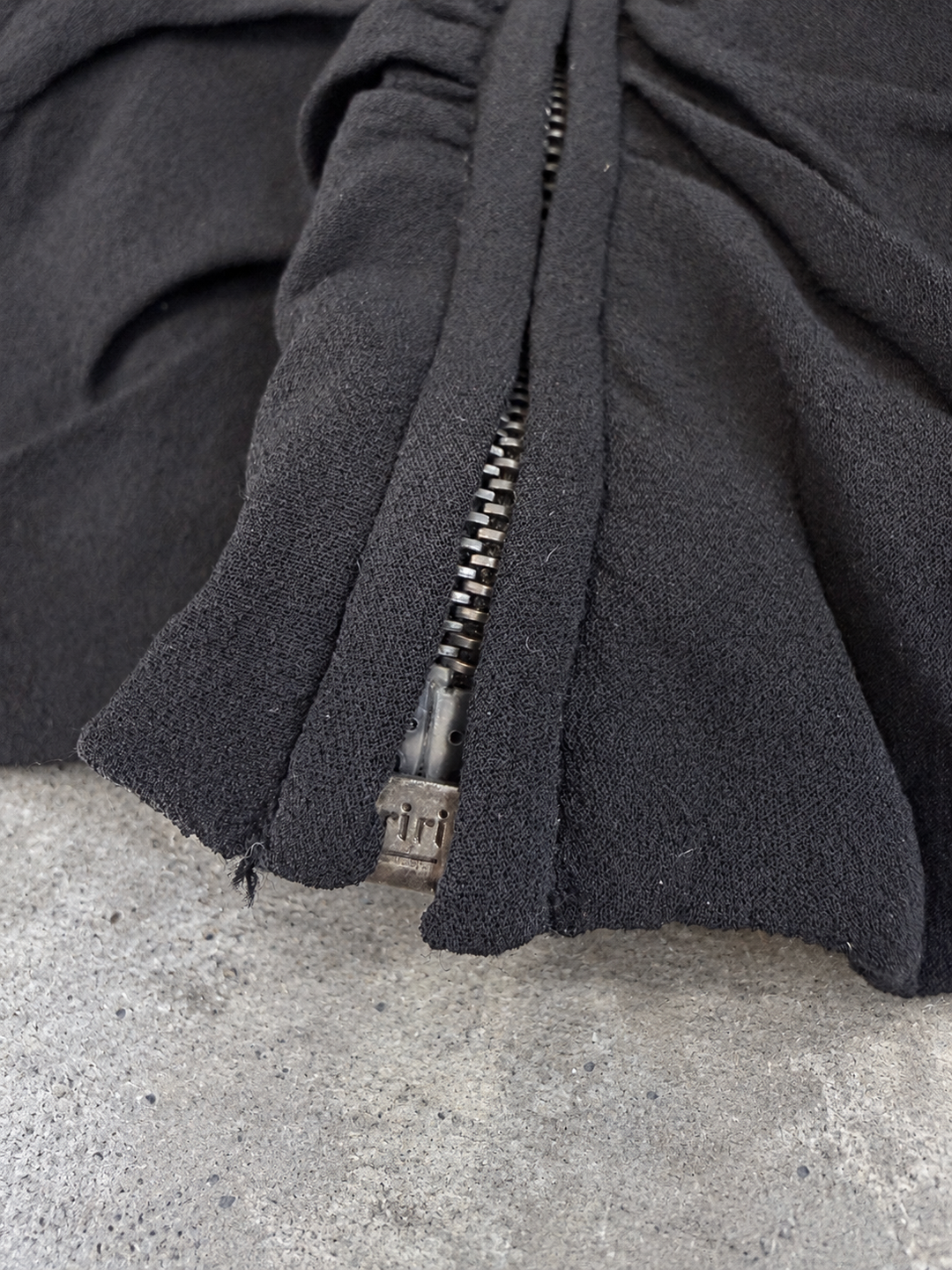 Prada black ruched silk top