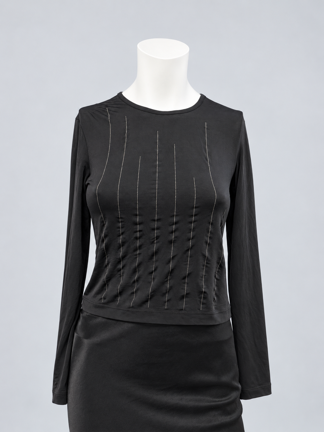Versace Jeans Couture Medusa stitch long sleeve top
