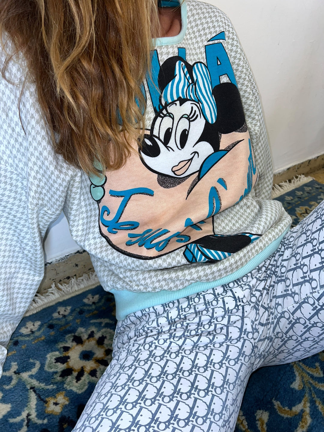 80's Walt Disney Reversible Sweatshirt Women's Large