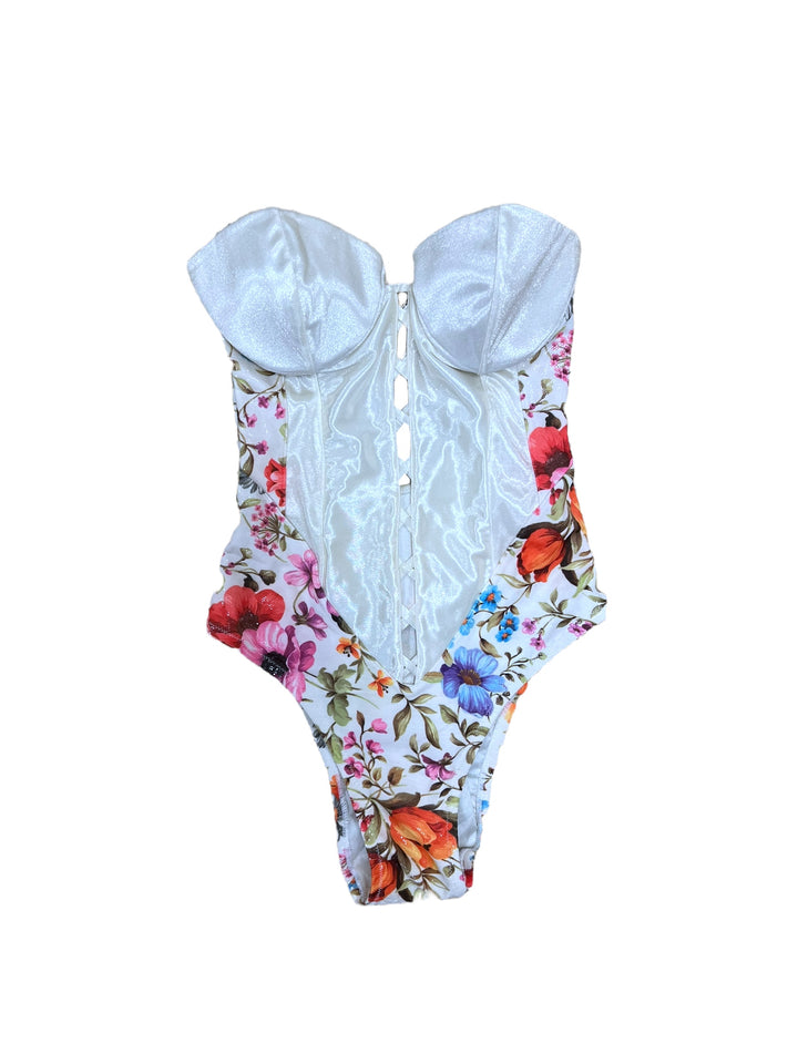 Vintage floral swimsuit Extra small