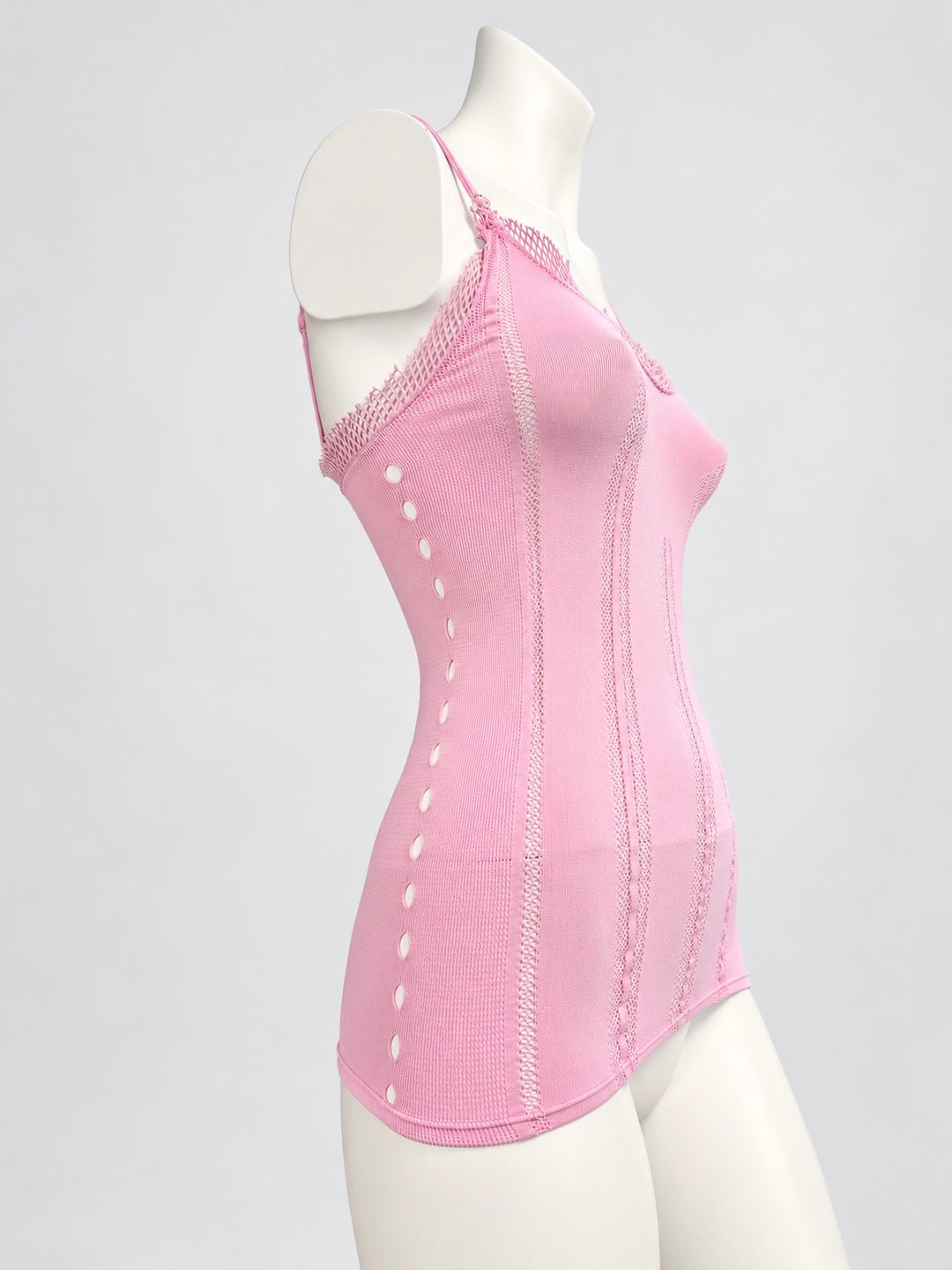 Just Cavalli pink mesh camisole top