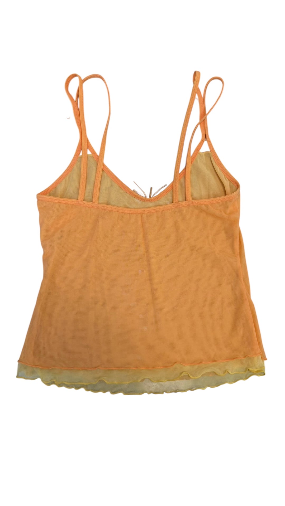 Vintage double layer mesh cami top