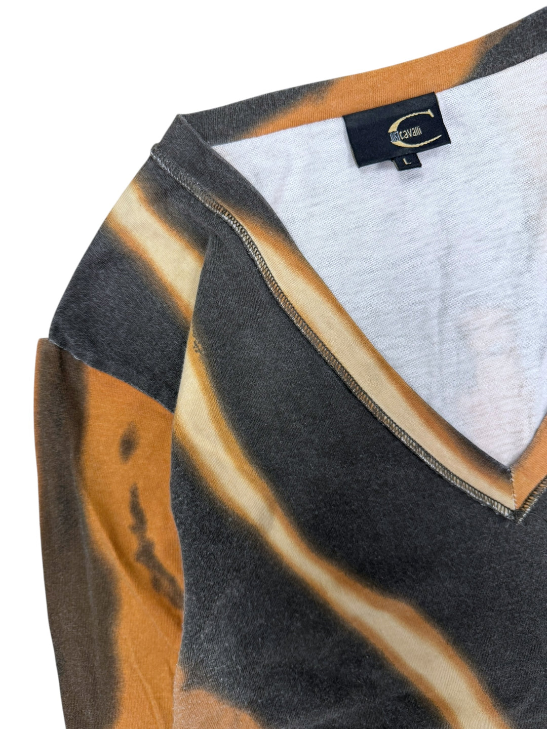 Just Cavalli ‘Tiger V’ tie-dye print top large