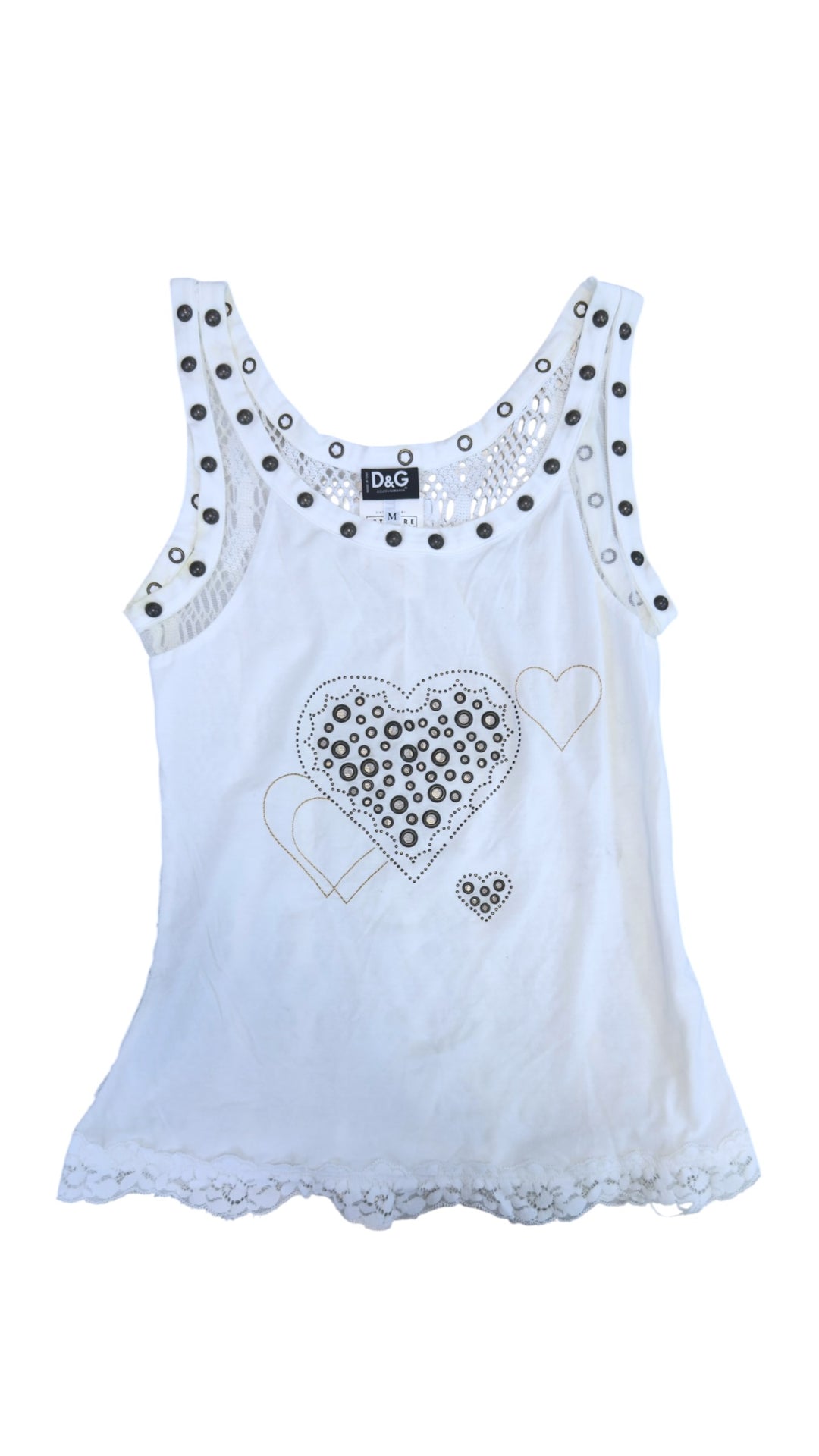 Dolce&Gabbana vintage studded heart top