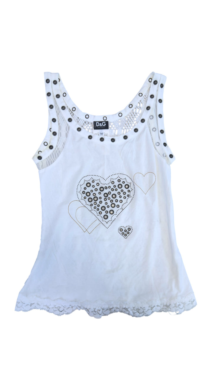 Dolce&Gabbana vintage studded heart top
