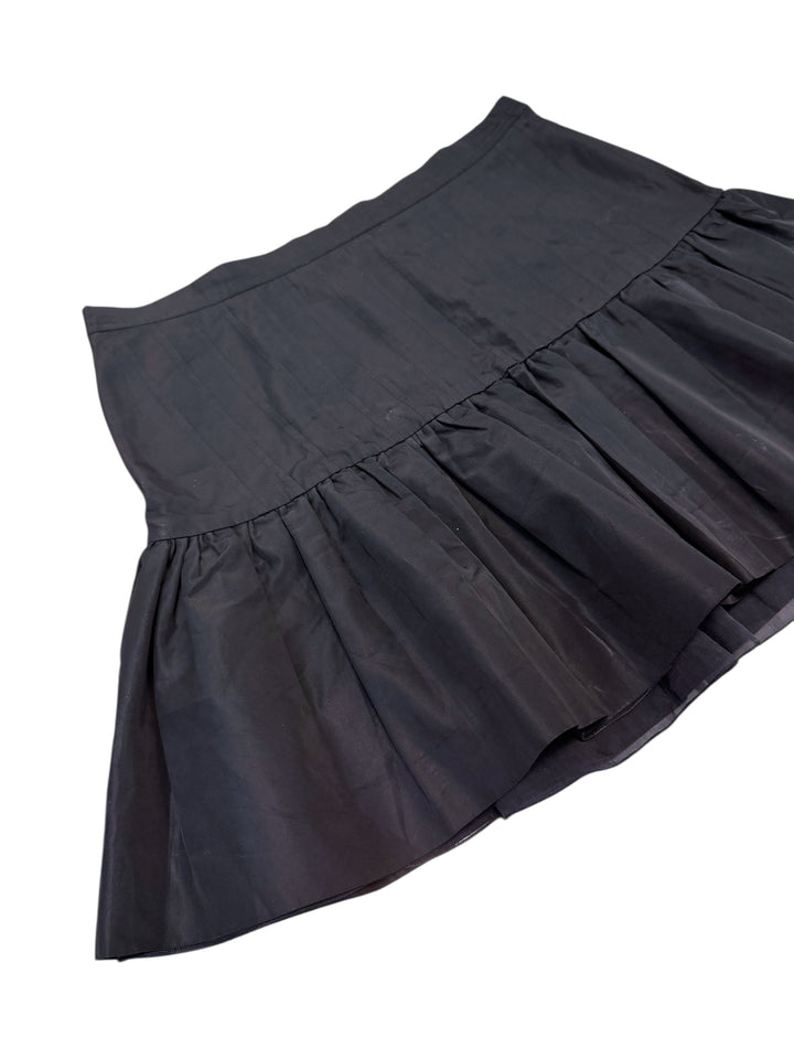Blugirl Blumarine ruffled black mini skirt medium
