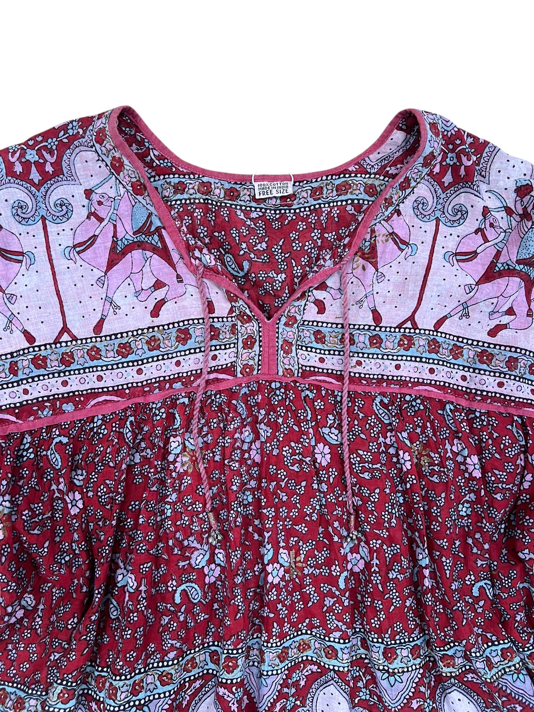 Boho Made in India Cotton Tunic Free Size