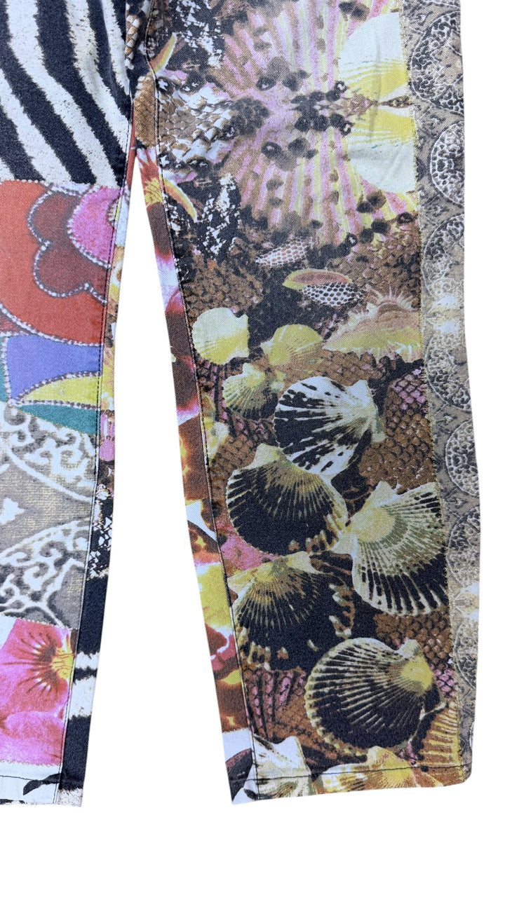 Just Cavalli snake print straight leg pants