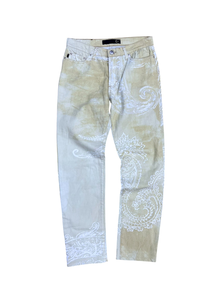 Just Cavalli Vintage Paisley Print Jeans Small
