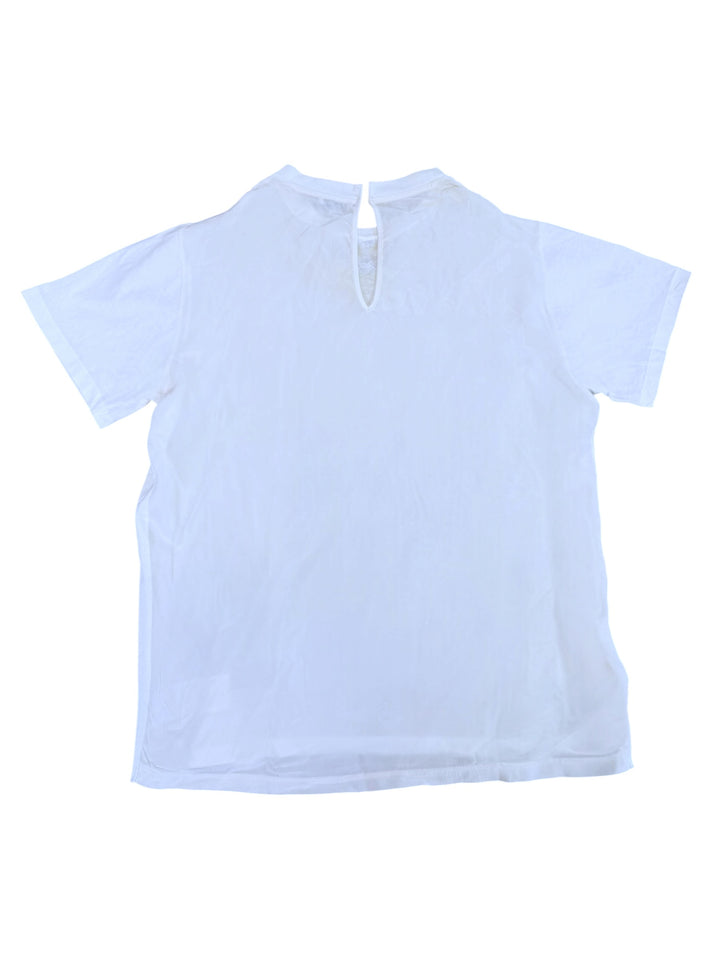 Miu miu crystal embellished collar t-shirt