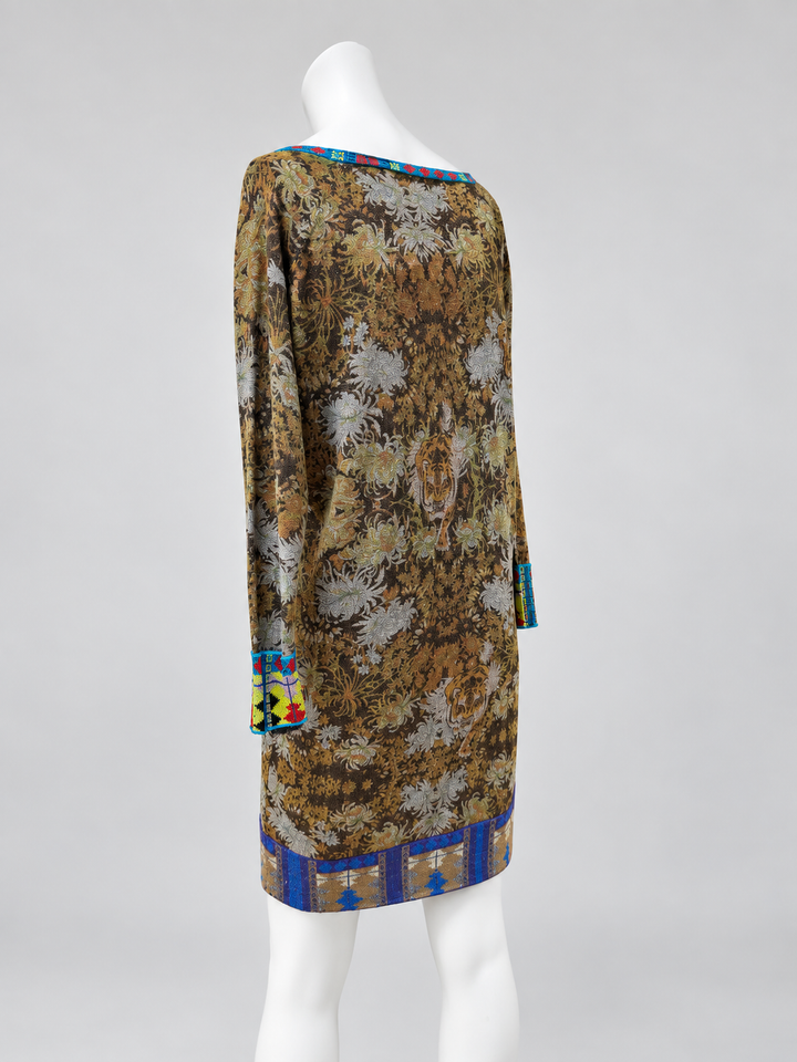 Custo Barcelona Vintage Shiny Cotton Dress Medium