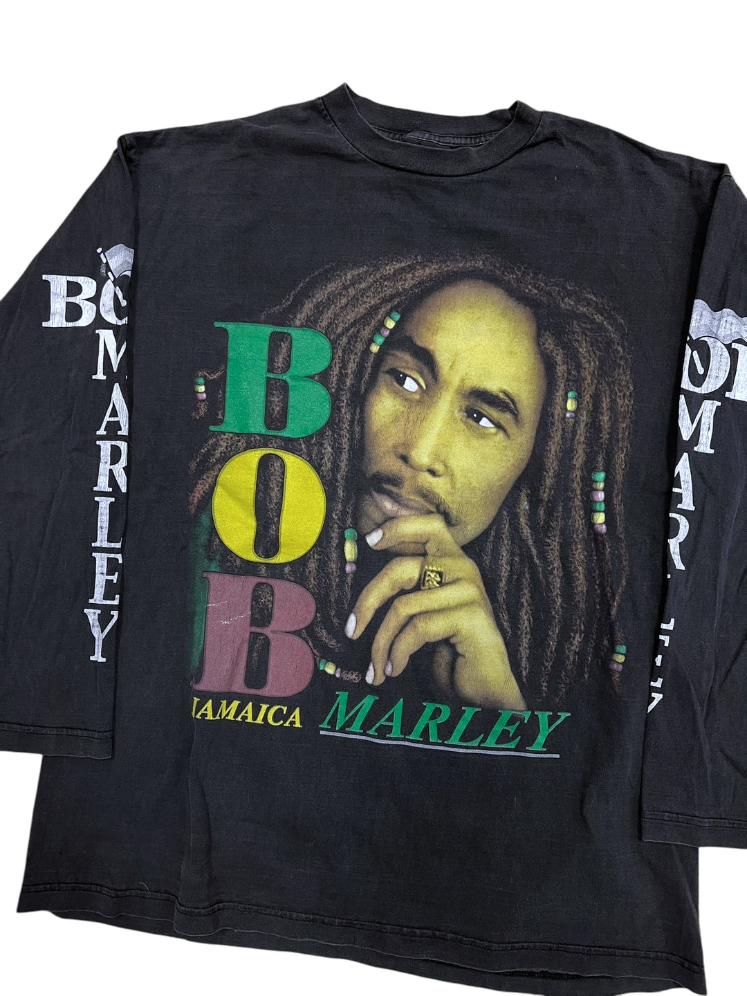 Bob Marley y2k printed long sleeve top Men’s s/M
