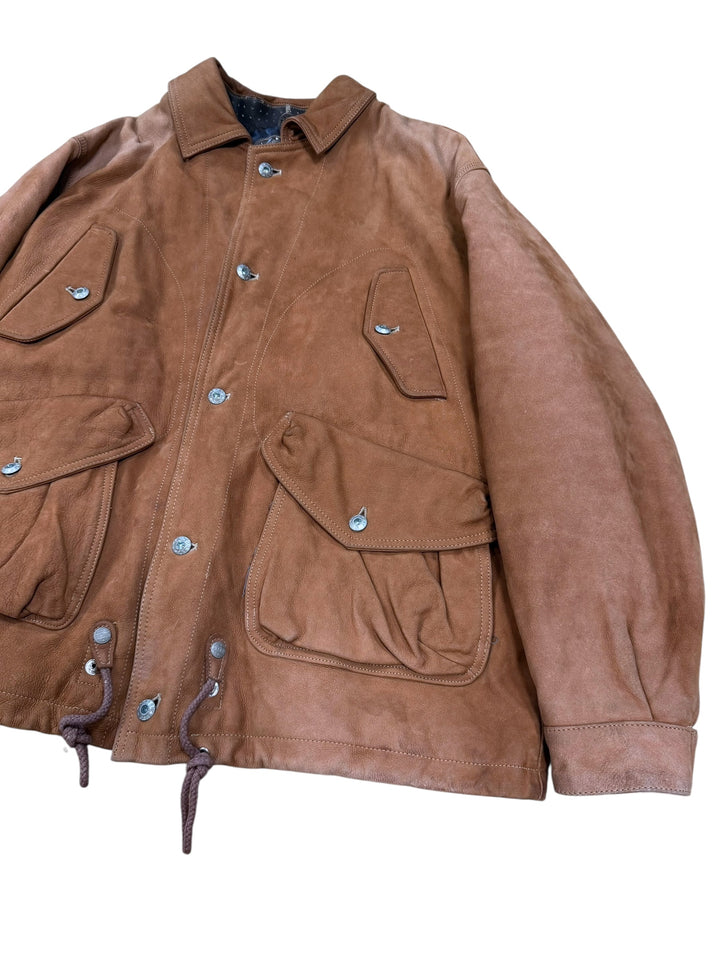 Diesel Vintage Leather Military Aviator Flight Coat