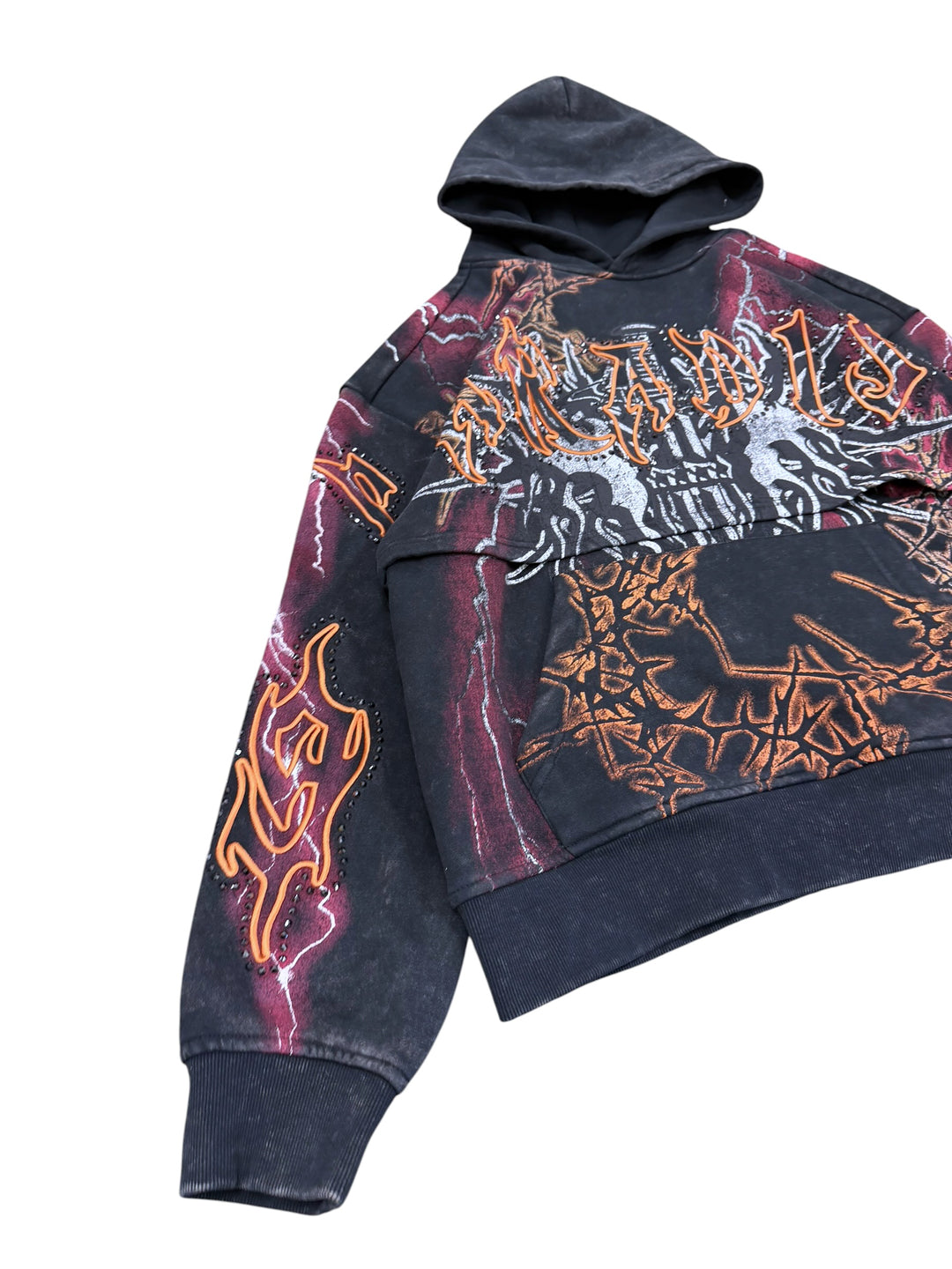 Smoke Rise graphic embellished hoodie