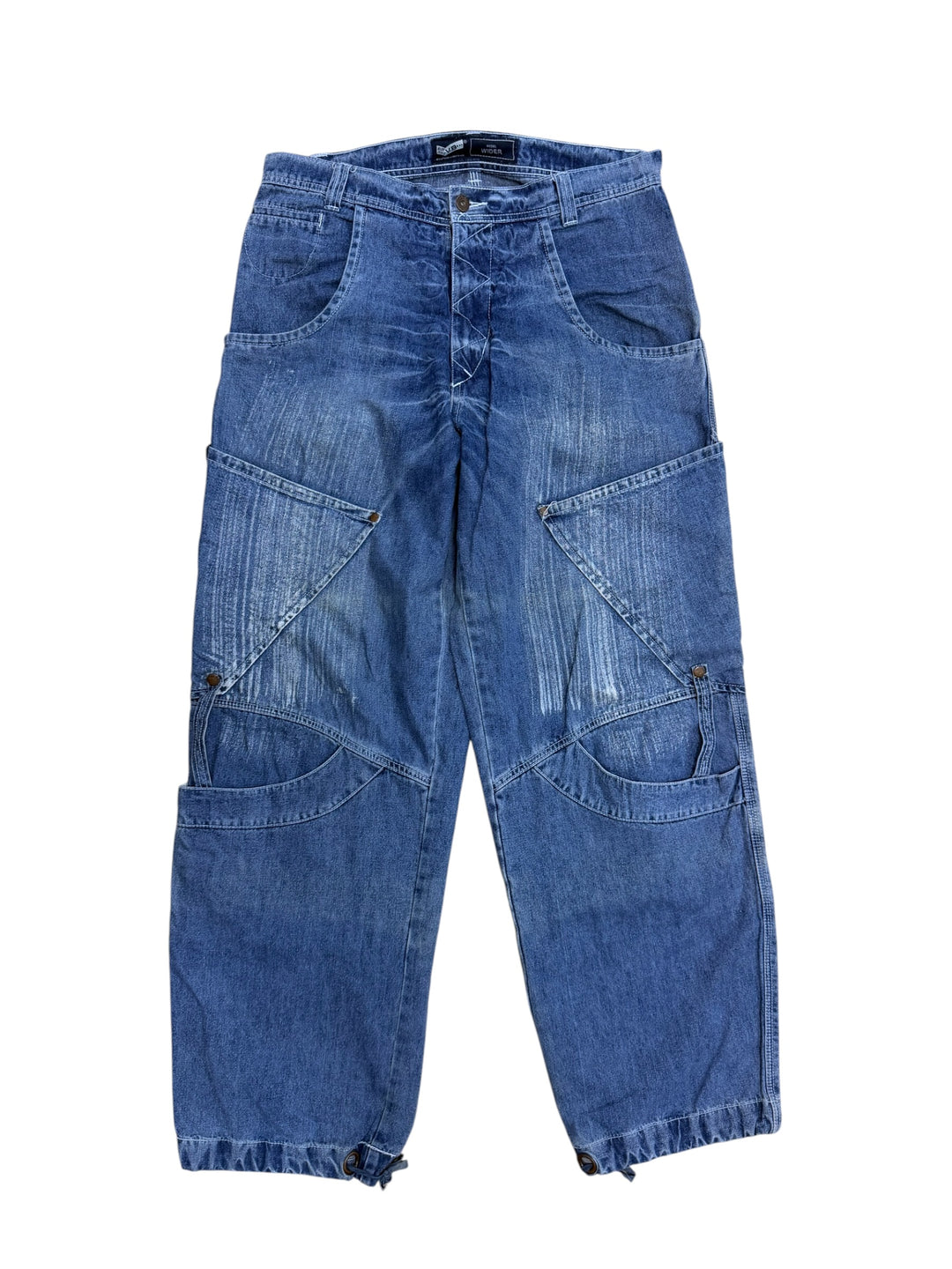 2000s patchwork carpenter jeans - oversized fit