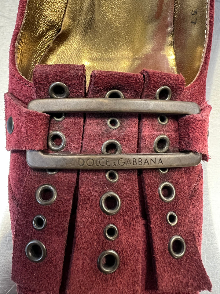 Dolce&Gabbana Suede Studded High Heels Size eu37