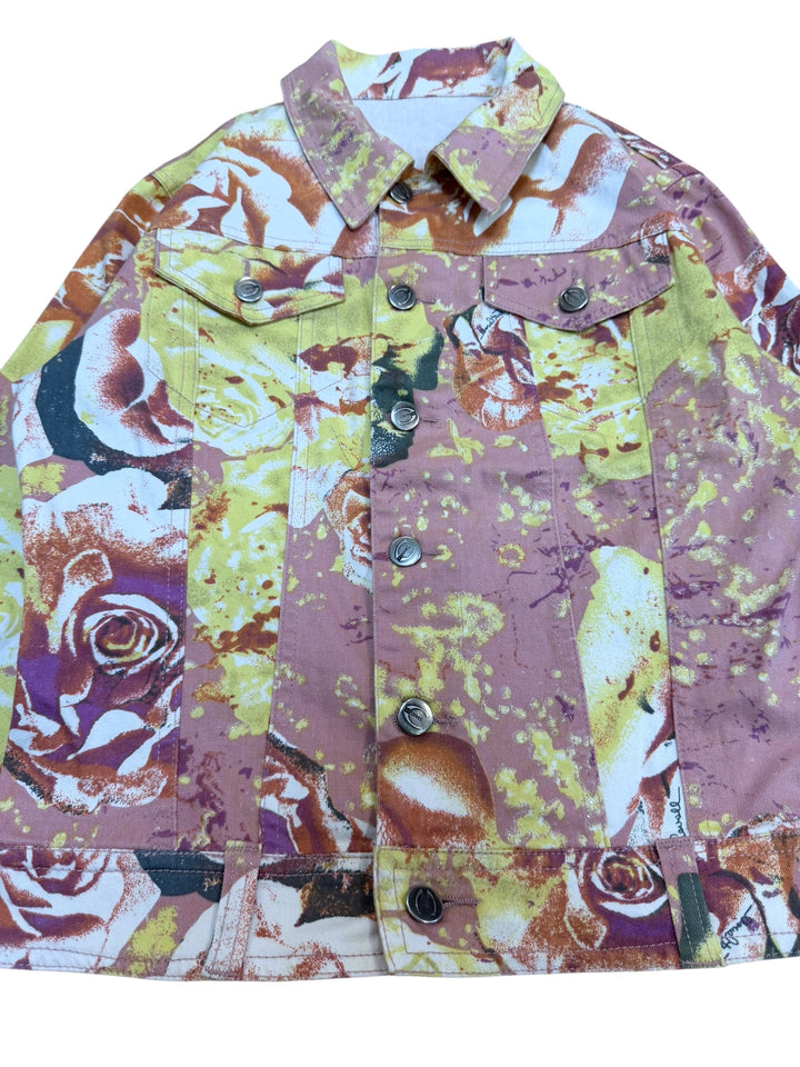 Just Cavalli S/S2004 full print floral denim jacket