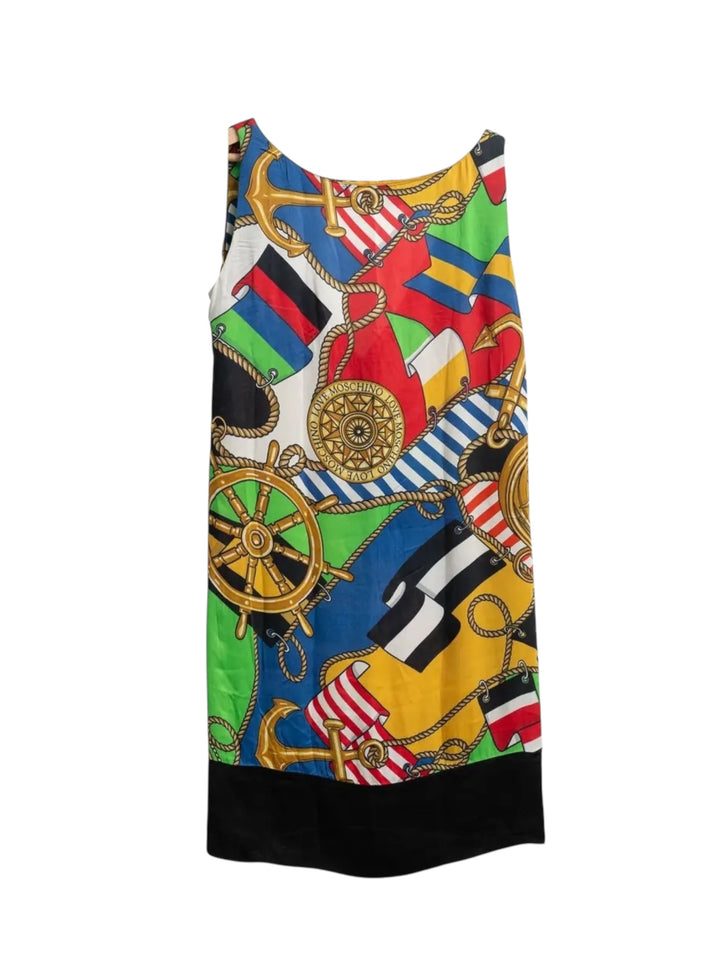 Love Moschino Nautical Print Mini Dress