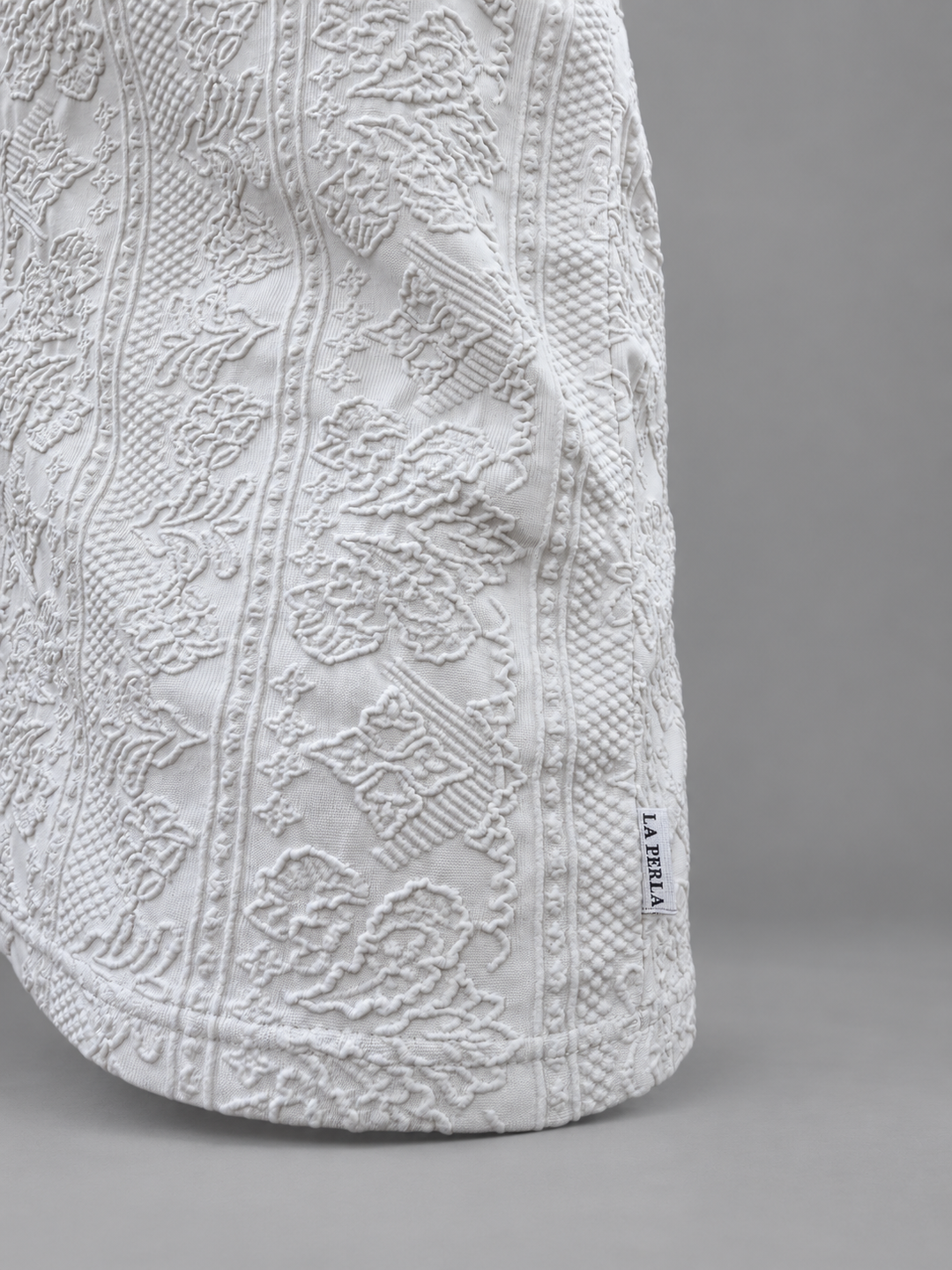 La Perla textured white mini dress