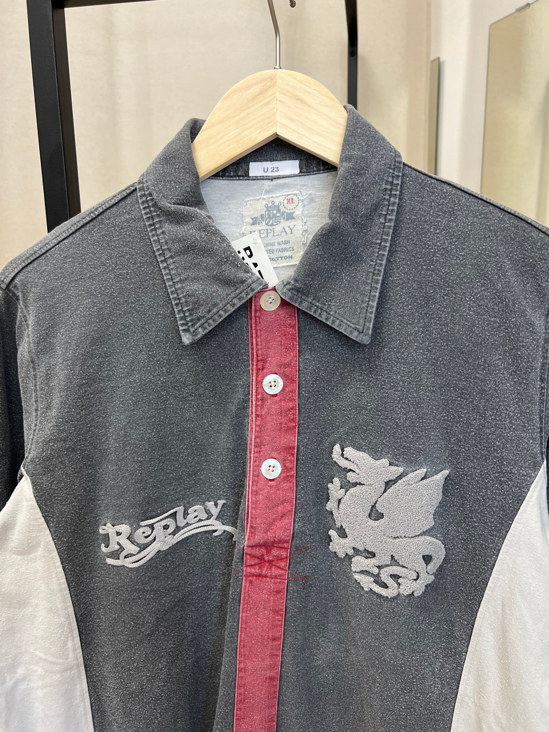 Replay Vintage Polo Sweatshirt Men’s Extra Large